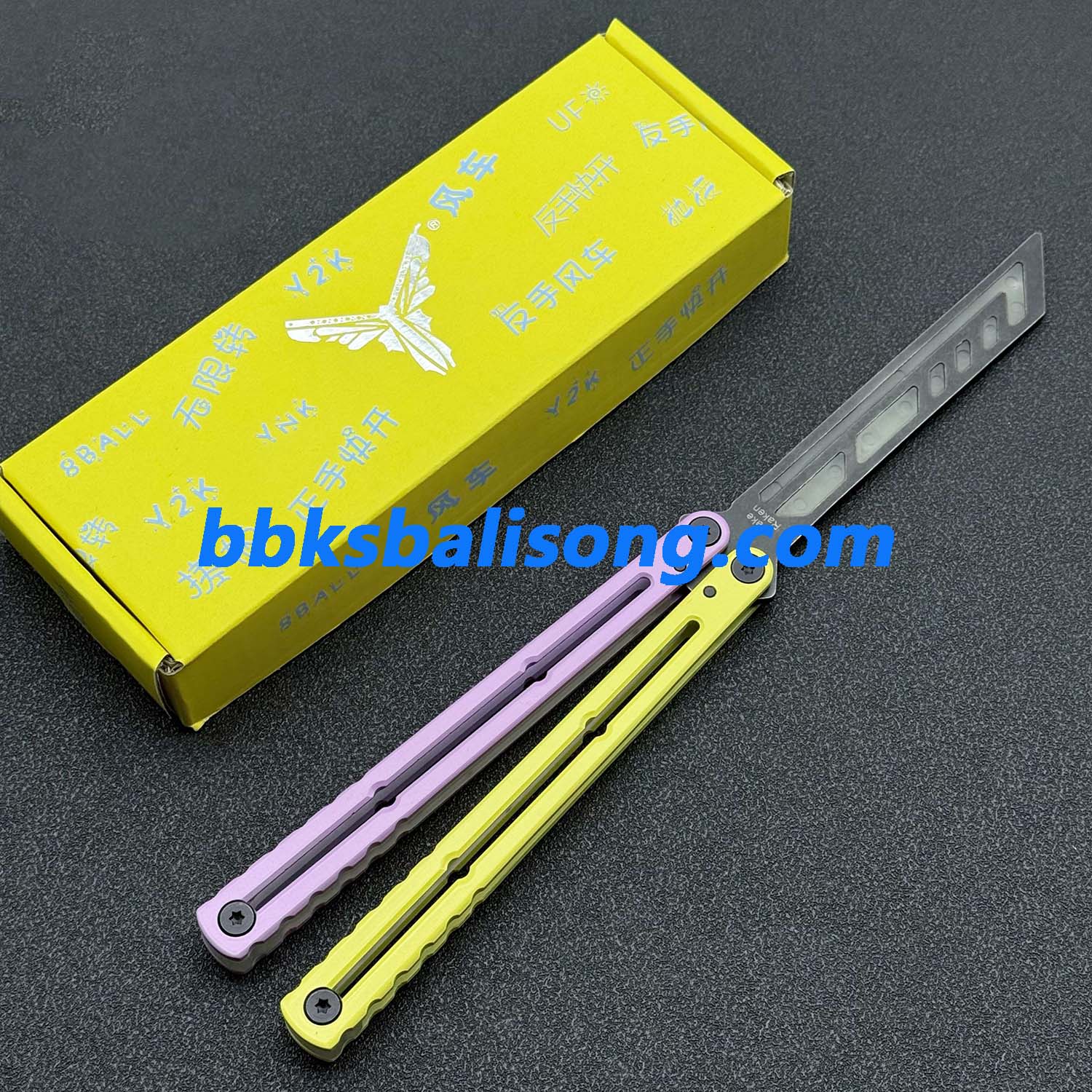 XDYY Krake Raken (Kraken) V3 Balisong Clone Stainless Steel Handle - Image 8