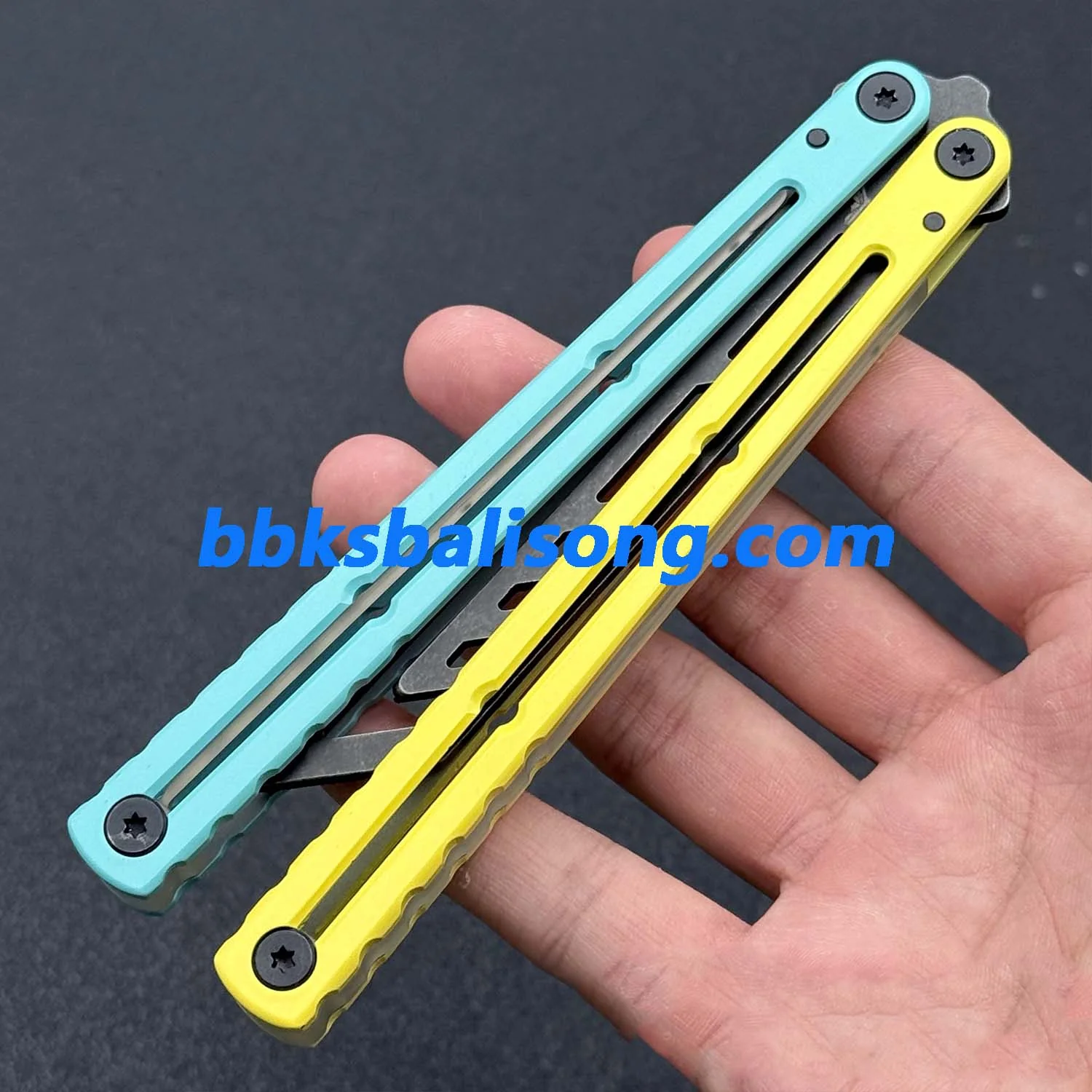 XDYY Krake Raken (Kraken) V3 Balisong Clone Stainless Steel Handle - Image 9