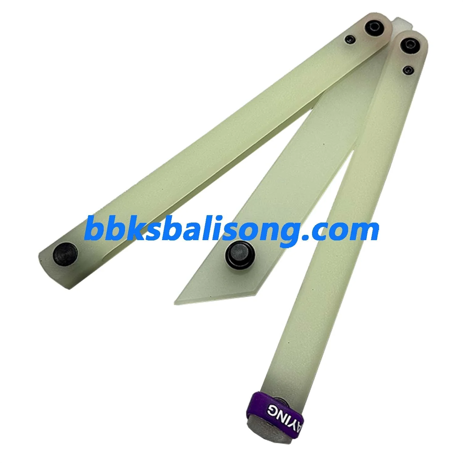 Yuppie Luminous Fluorescent Plastic Balisong - Image 15