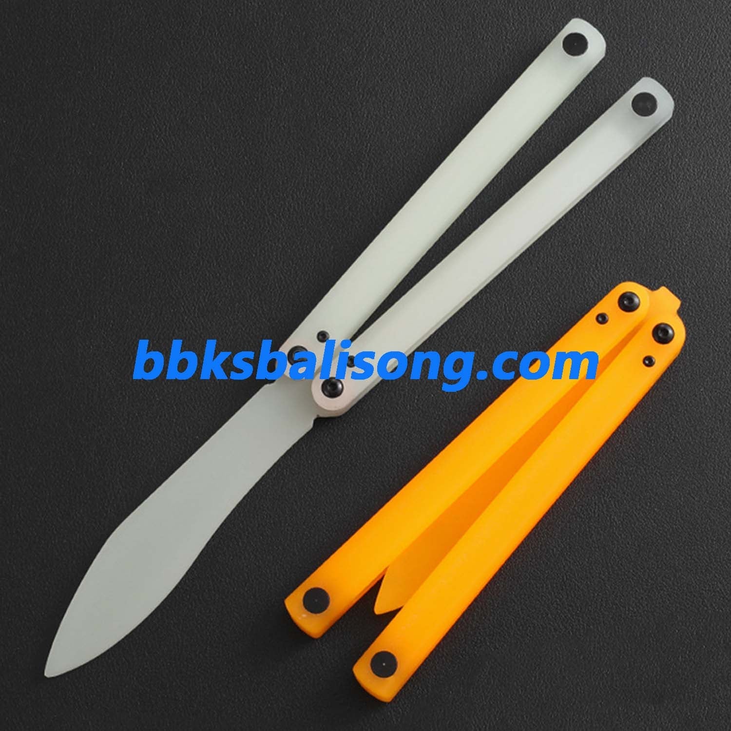 Yuppie Luminous Fluorescent Plastic Balisong - Image 6