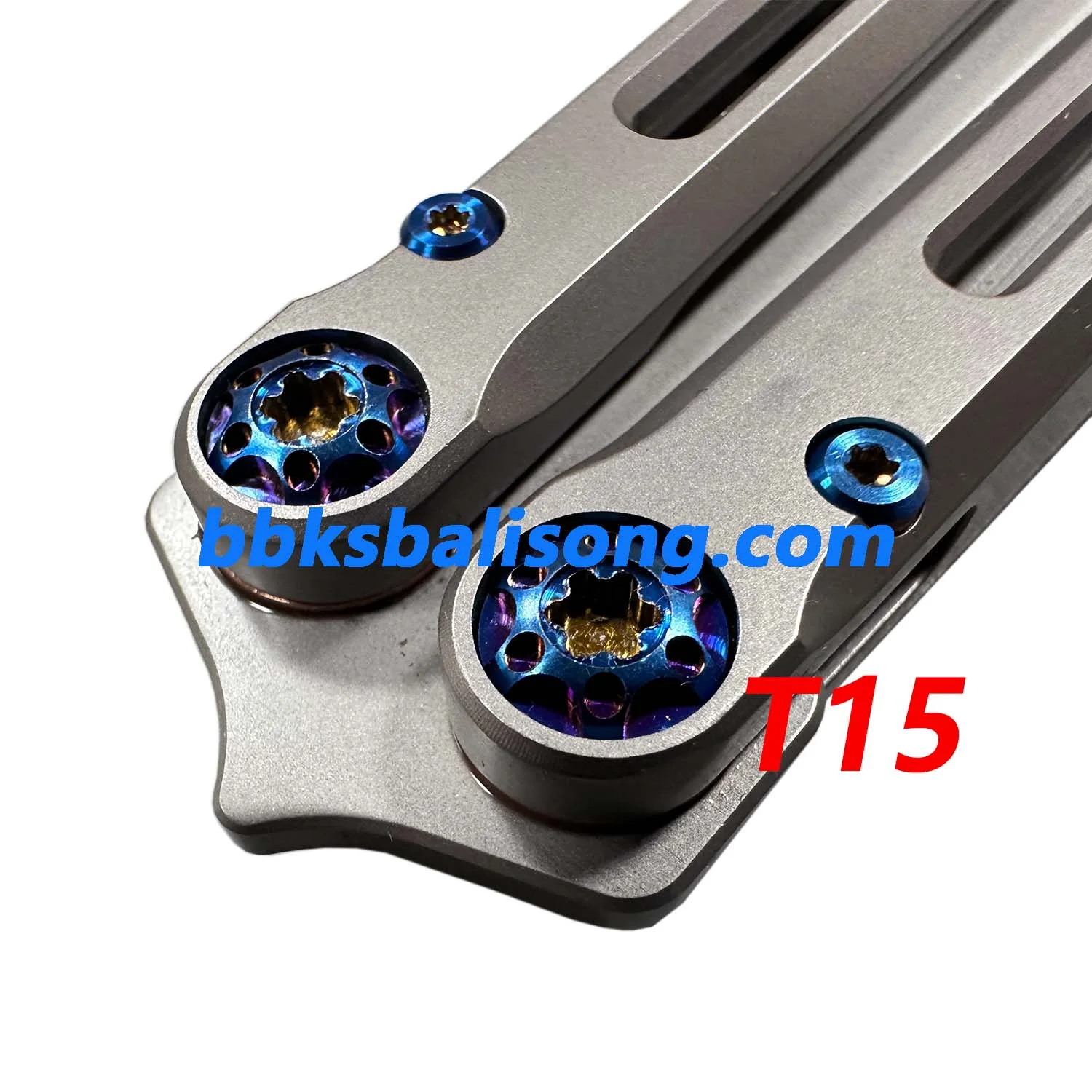 New Yuppie Telesto Balisong Clone Titanium Handle False Edge - Image 3
