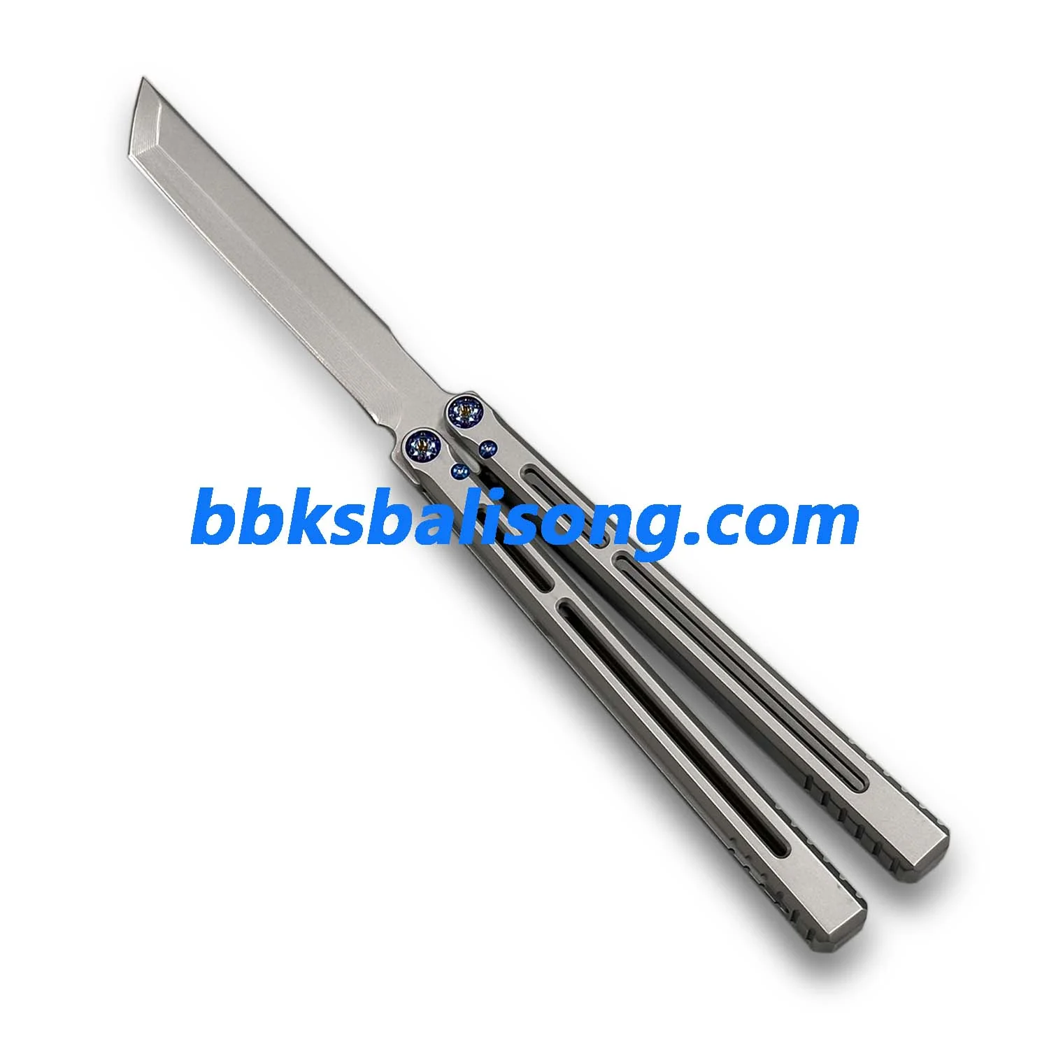 New Yuppie Telesto Balisong Clone Titanium Handle False Edge - Image 4