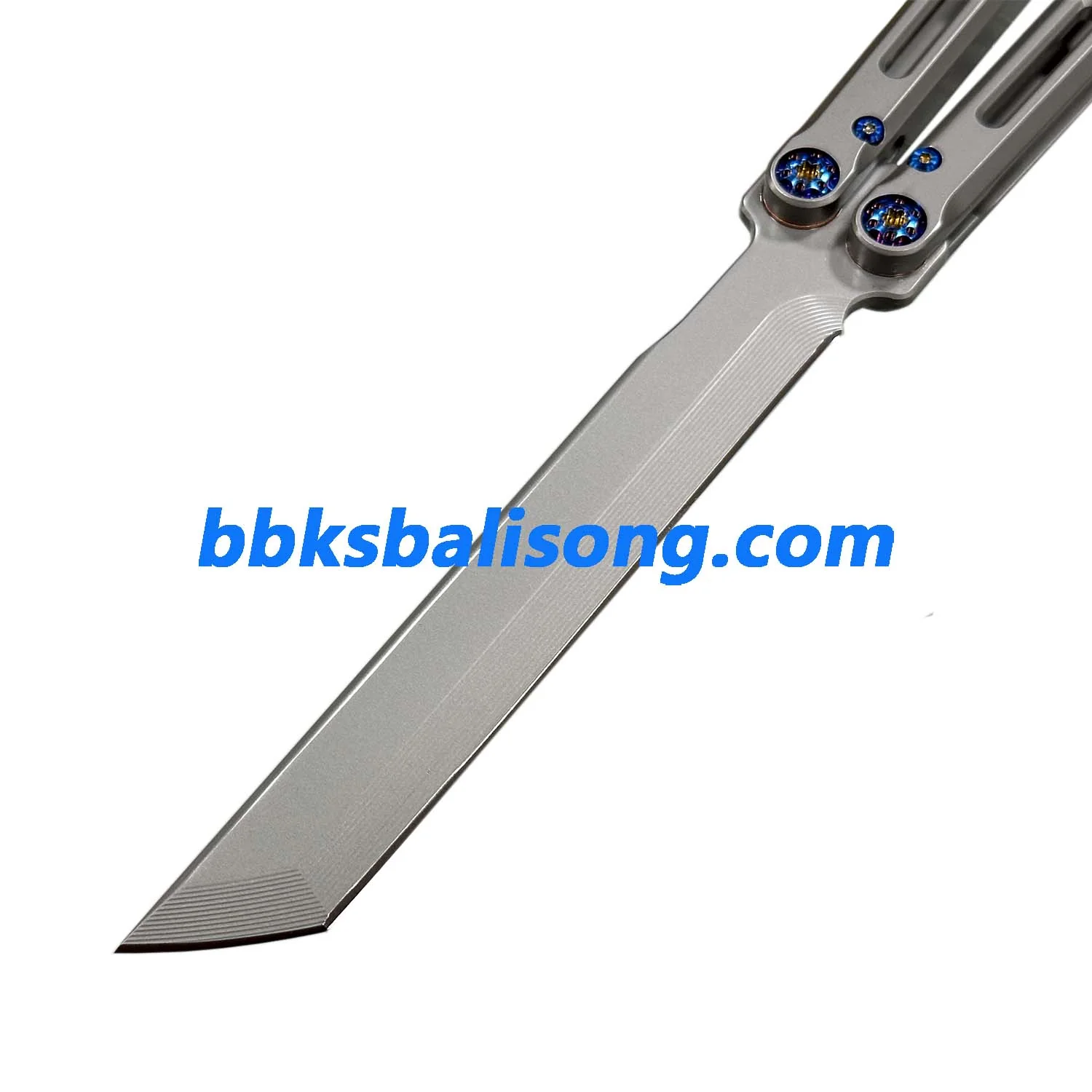 New Yuppie Telesto Balisong Clone Titanium Handle False Edge - Image 6