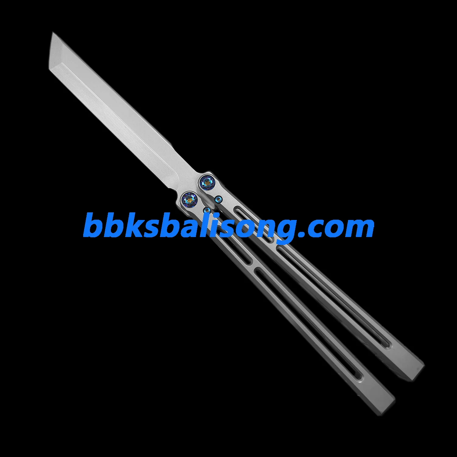 New Yuppie Telesto Balisong Clone Titanium Handle False Edge - Image 7