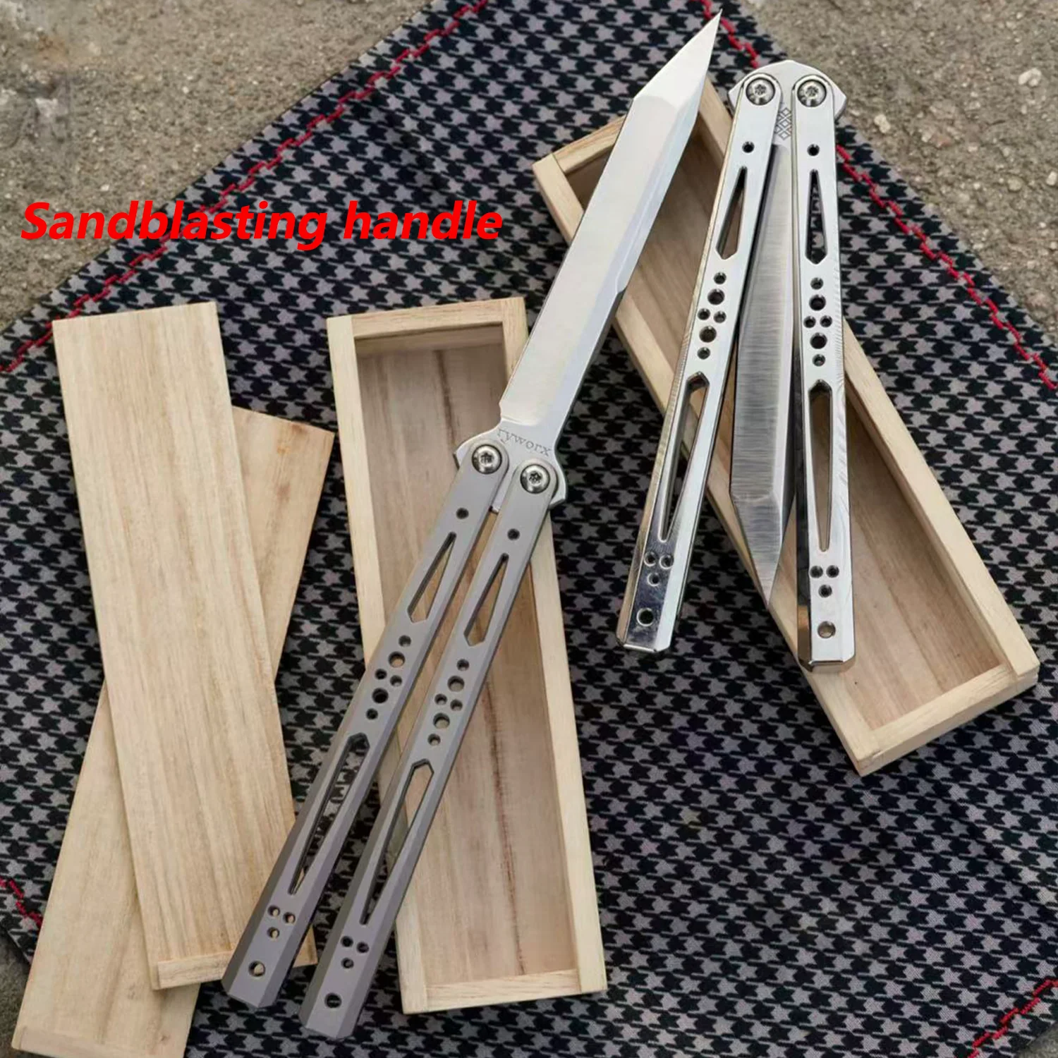 Zunmade Ryworx Ga Balisong Clone Titanium Handle - Image 3